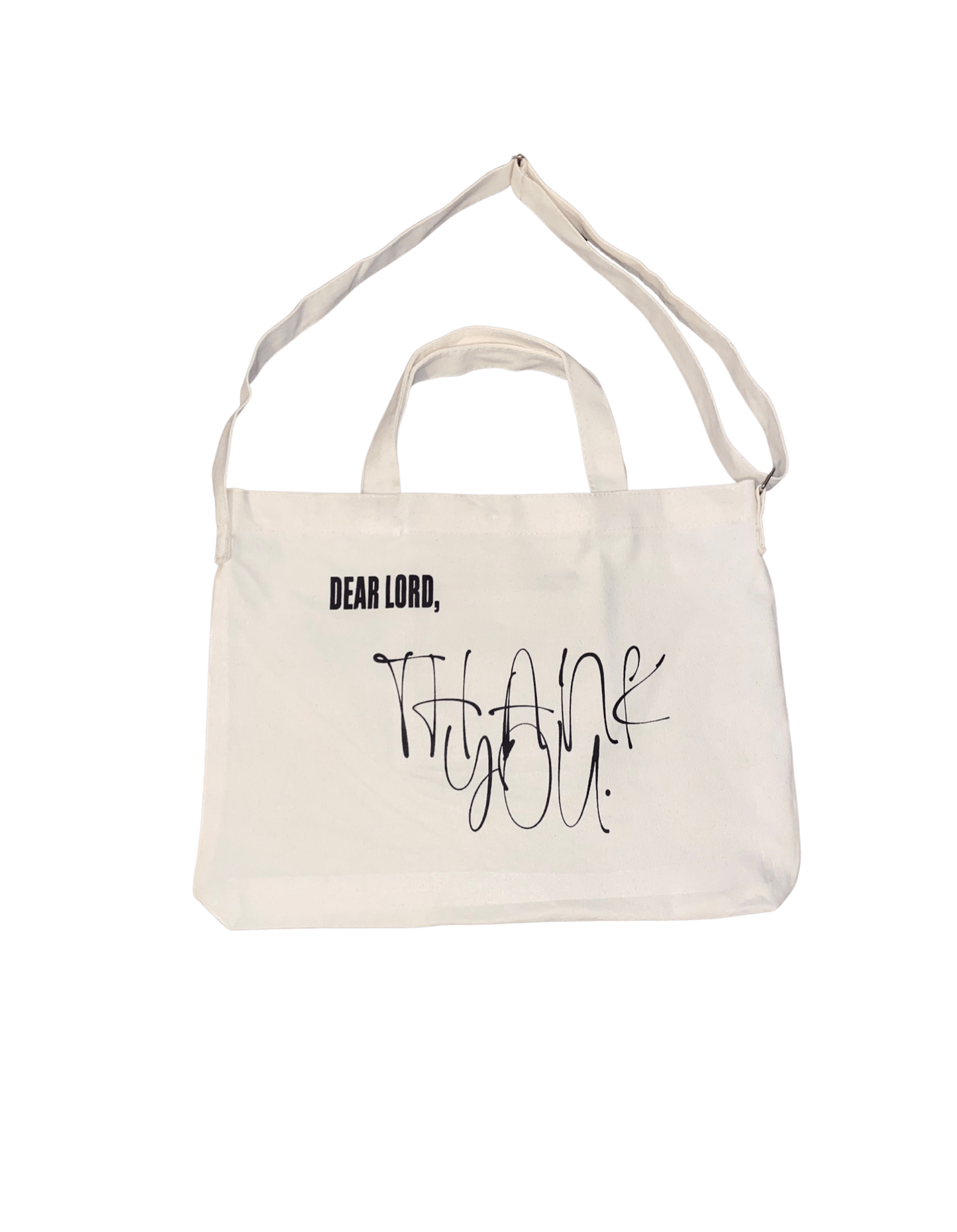 ‘THANK YOU’ TOTE BEIGE