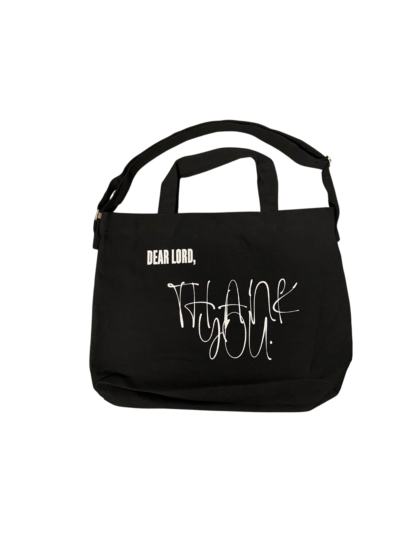 ‘THANK YOU’ TOTE BLACK
